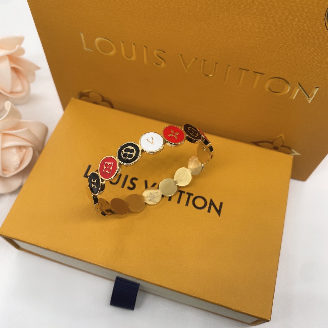 Louis Vuitton 'LV' Bracelet - DesignerGu