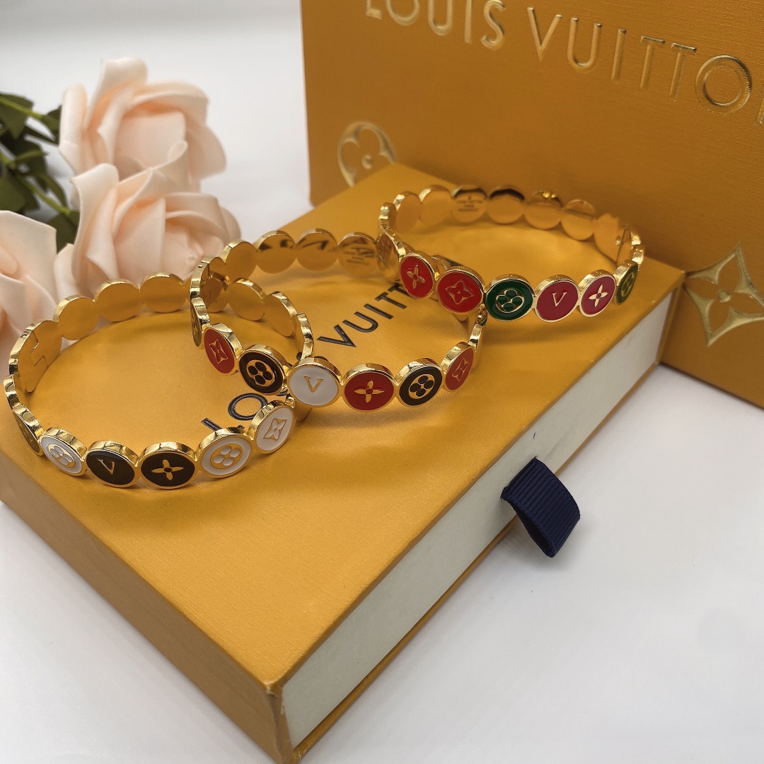 Louis Vuitton 'LV' Bracelet - DesignerGu