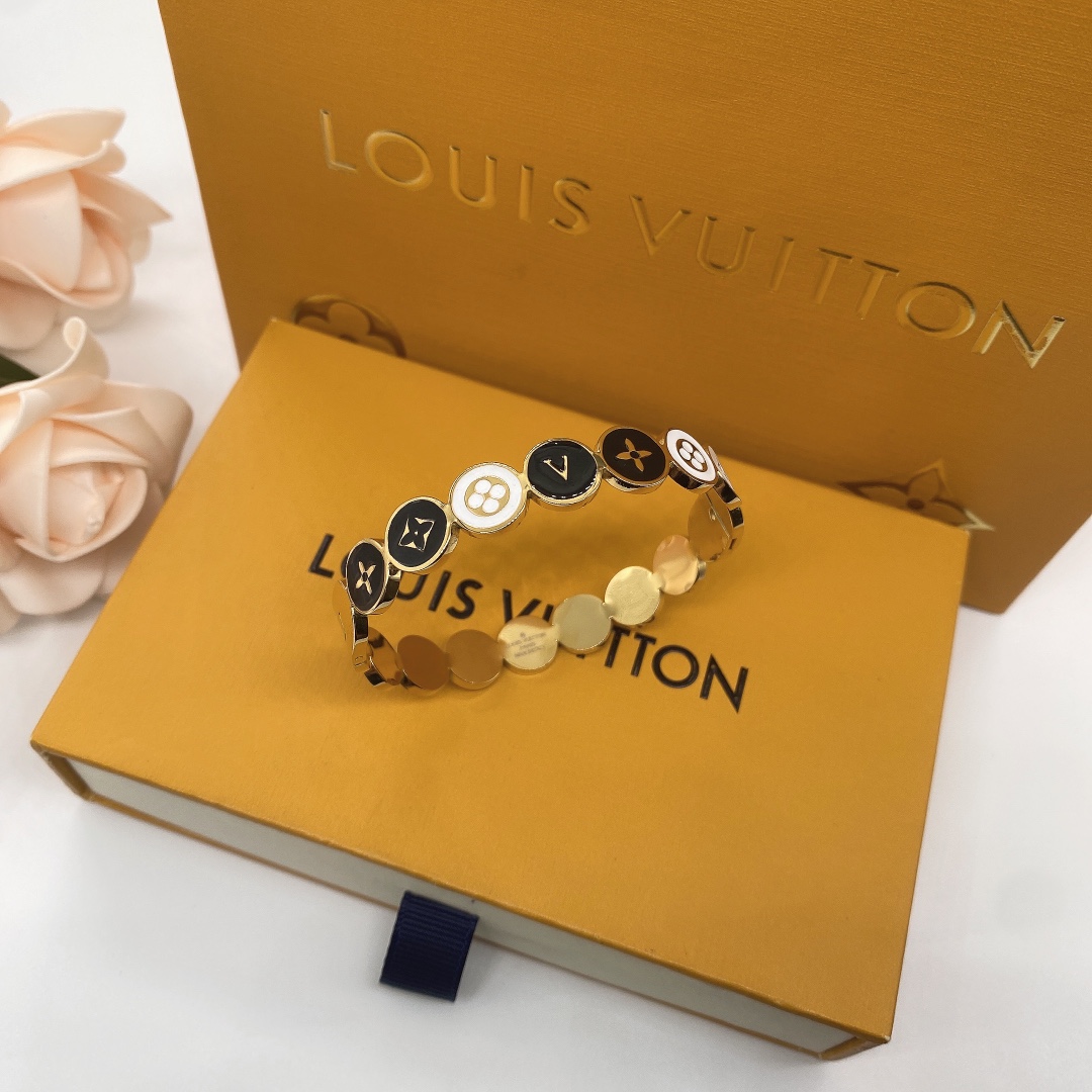 Louis Vuitton 'LV' Bracelet - DesignerGu