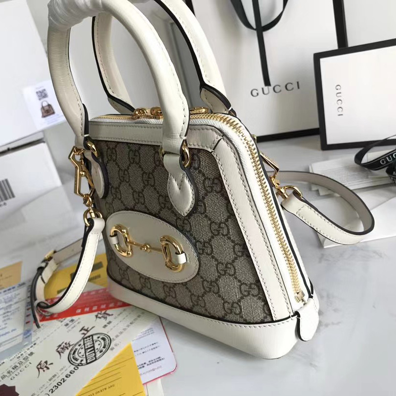 Gucci GG Horsebit 1955 Mini Handle Bag（20-19.5-7.5CM） - DesignerGu