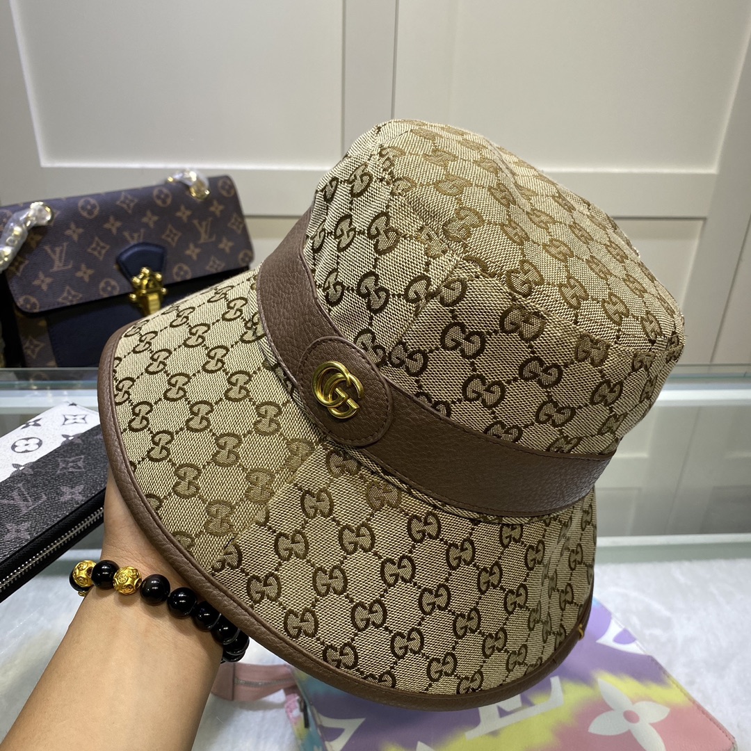 Gucci GG Canvas Bucket Hat    ‎576587 - DesignerGu