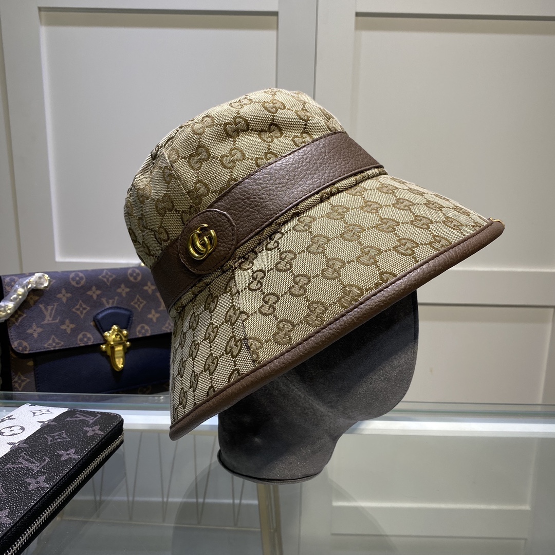 Gucci GG Canvas Bucket Hat    ‎576587 - DesignerGu