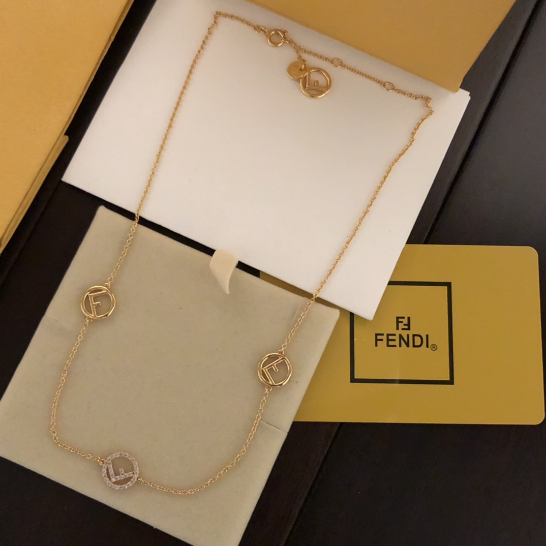 Fendi F Is Fendi Necklace - DesignerGu