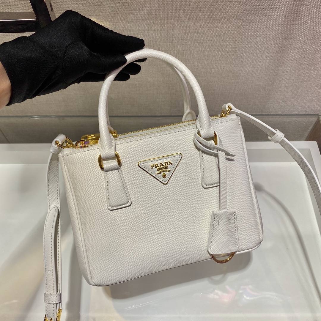 Prada Galleria Saffiano Leather Micro-Bag(20-14.5-9.5cm)   1BA906 - DesignerGu