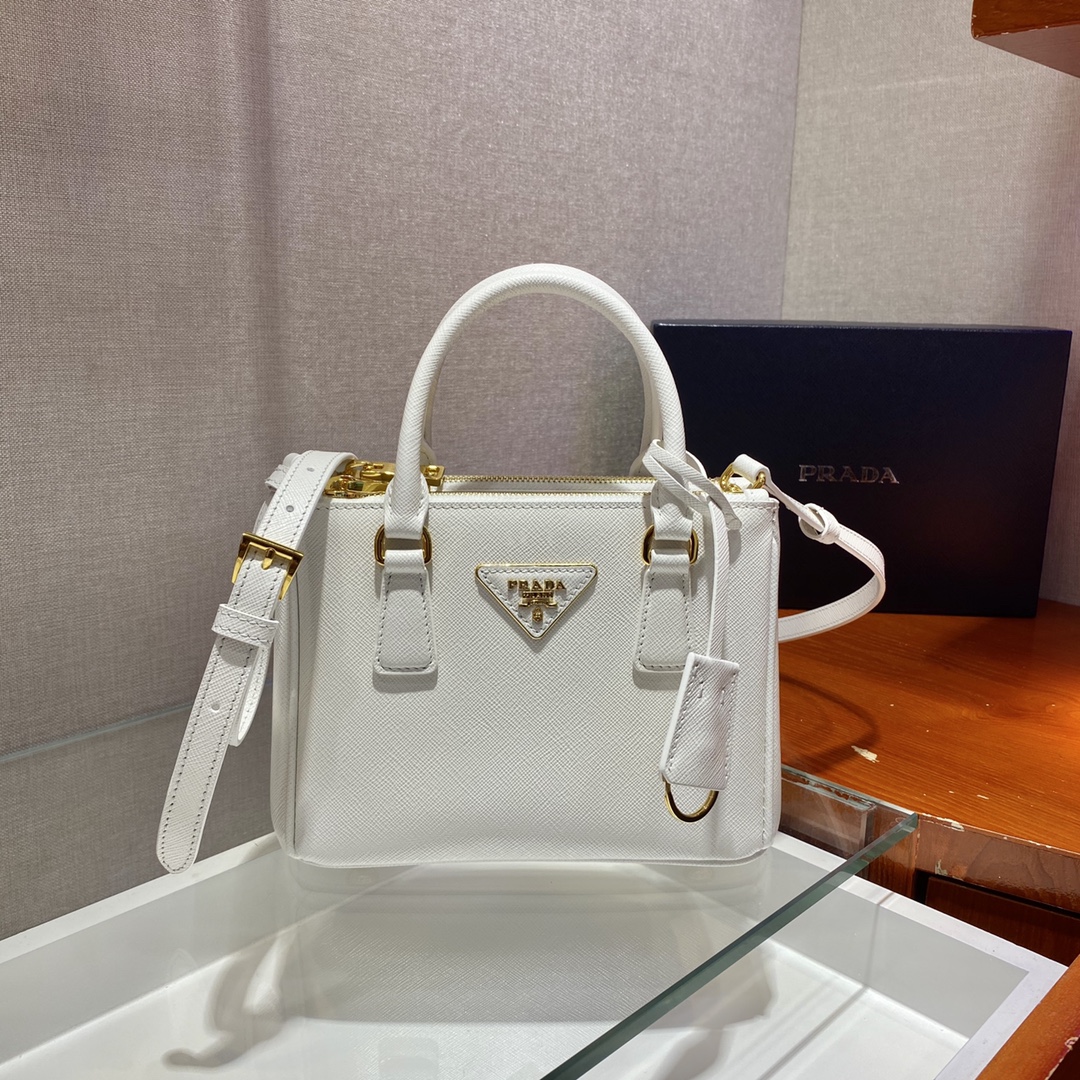 Prada Galleria Saffiano Leather Micro-Bag(20-14.5-9.5cm)   1BA906 - DesignerGu