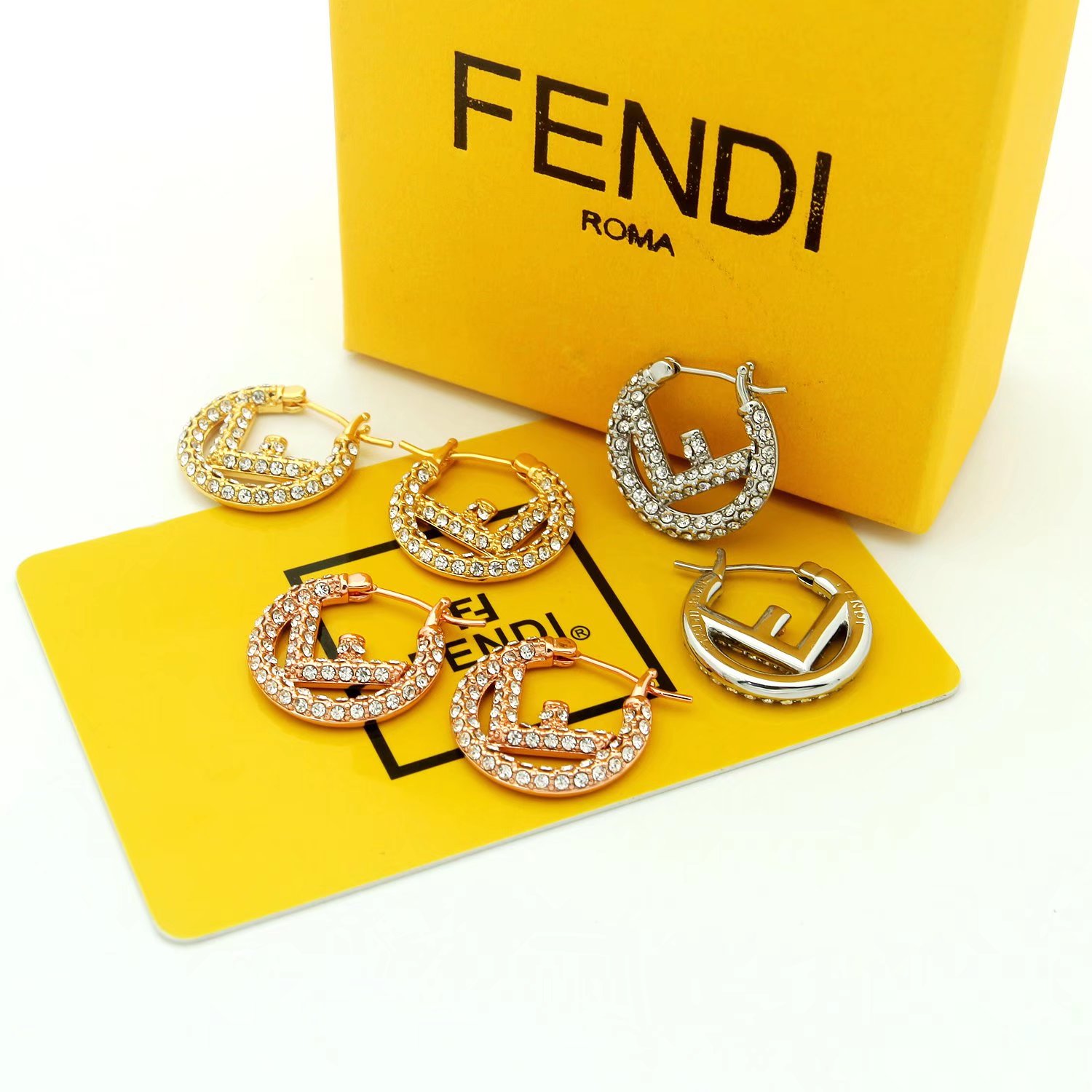 Fendi F Is Fendi Earrings - DesignerGu