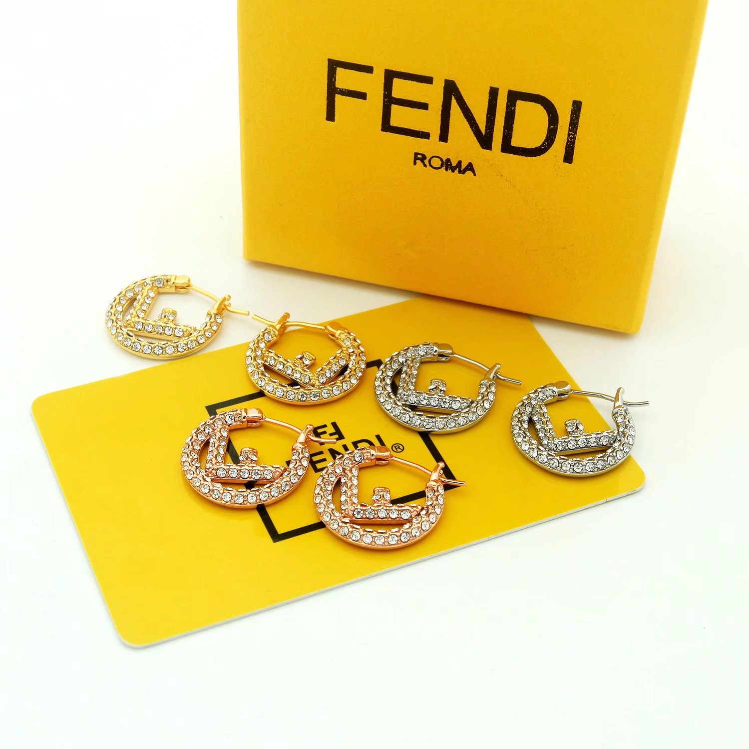 Fendi F Is Fendi Earrings - DesignerGu