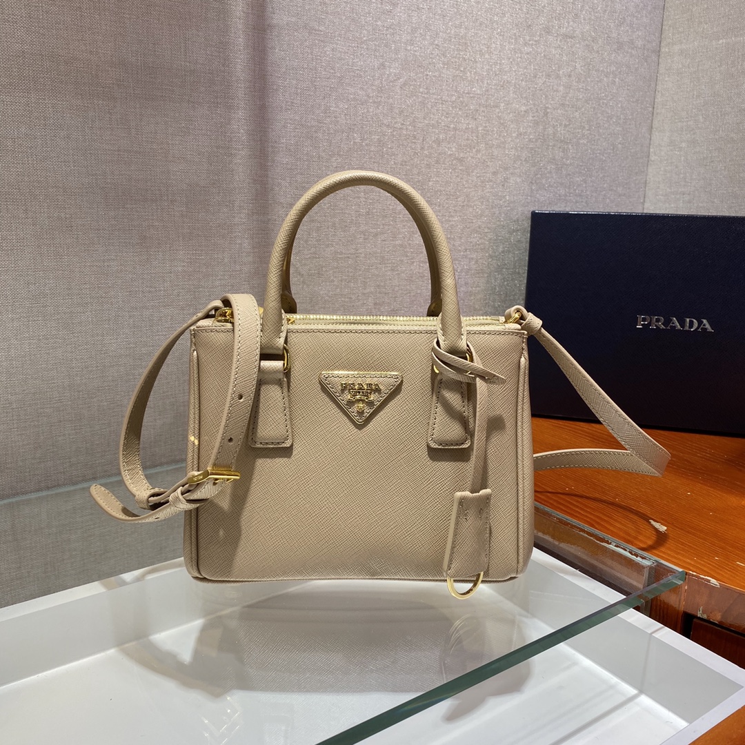 Prada Galleria Saffiano Leather Micro-Bag(20-14.5-9.5cm)   1BA906 - DesignerGu