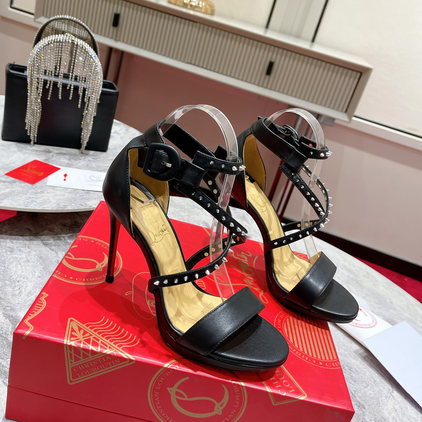 Christian Louboutin Choca Lux Sandals    - DesignerGu