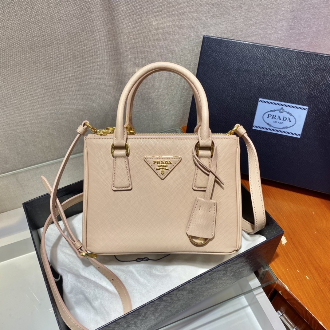 Prada Galleria Saffiano Leather Micro-Bag(20-14.5-9.5cm)   1BA906 - DesignerGu