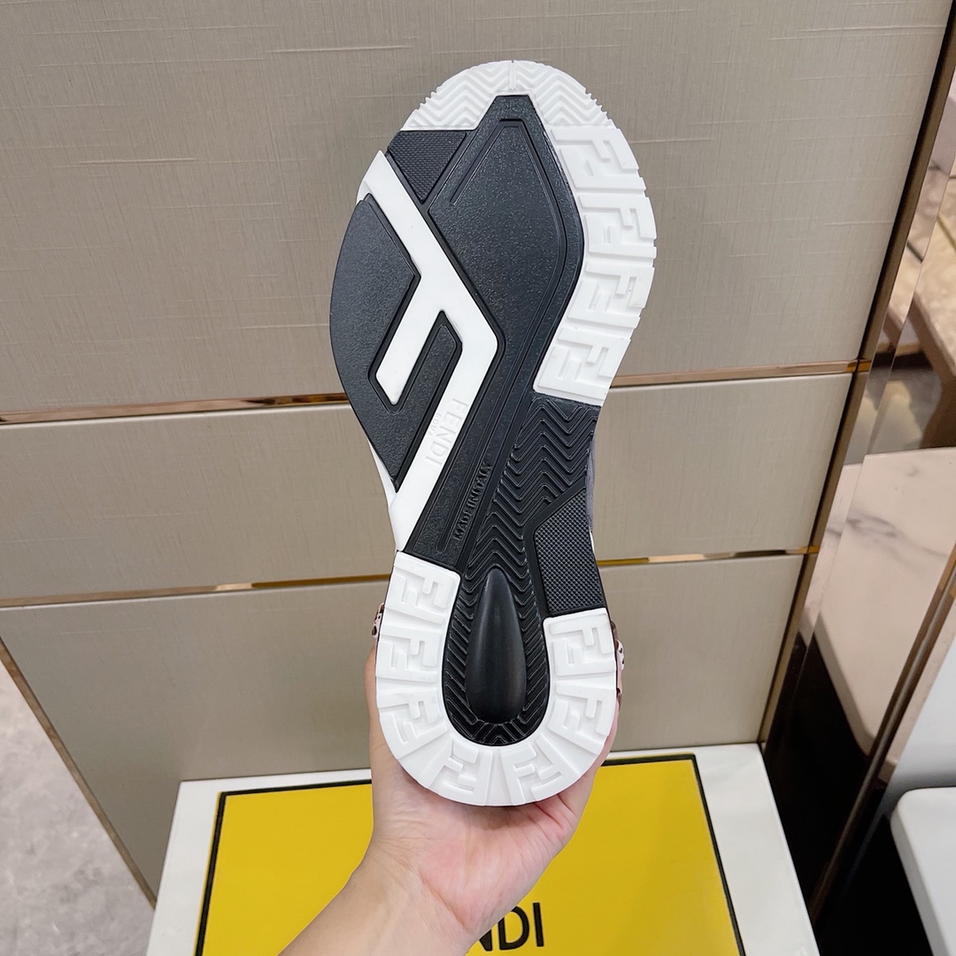 Fendi Flow Suede Low-Tops Sneakers - DesignerGu