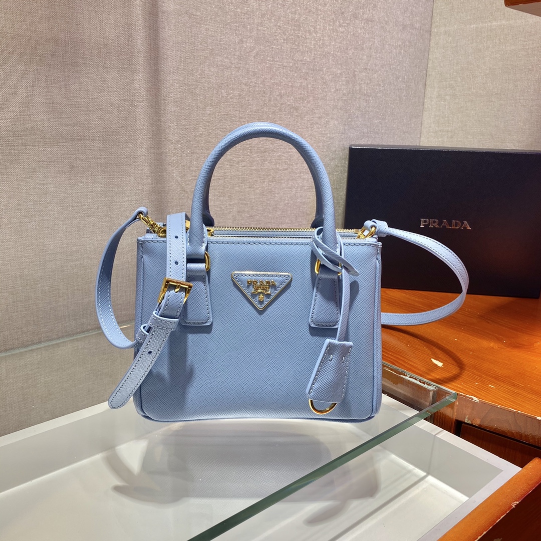 Prada Galleria Saffiano Leather Micro-Bag(20-14.5-9.5cm)   1BA906 - DesignerGu