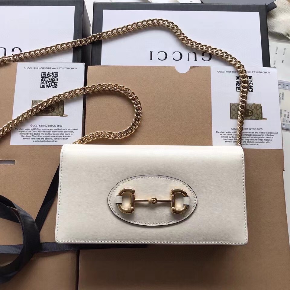 Gucci Horsebit 1955 Wallet With Chain(19-10-4) - DesignerGu