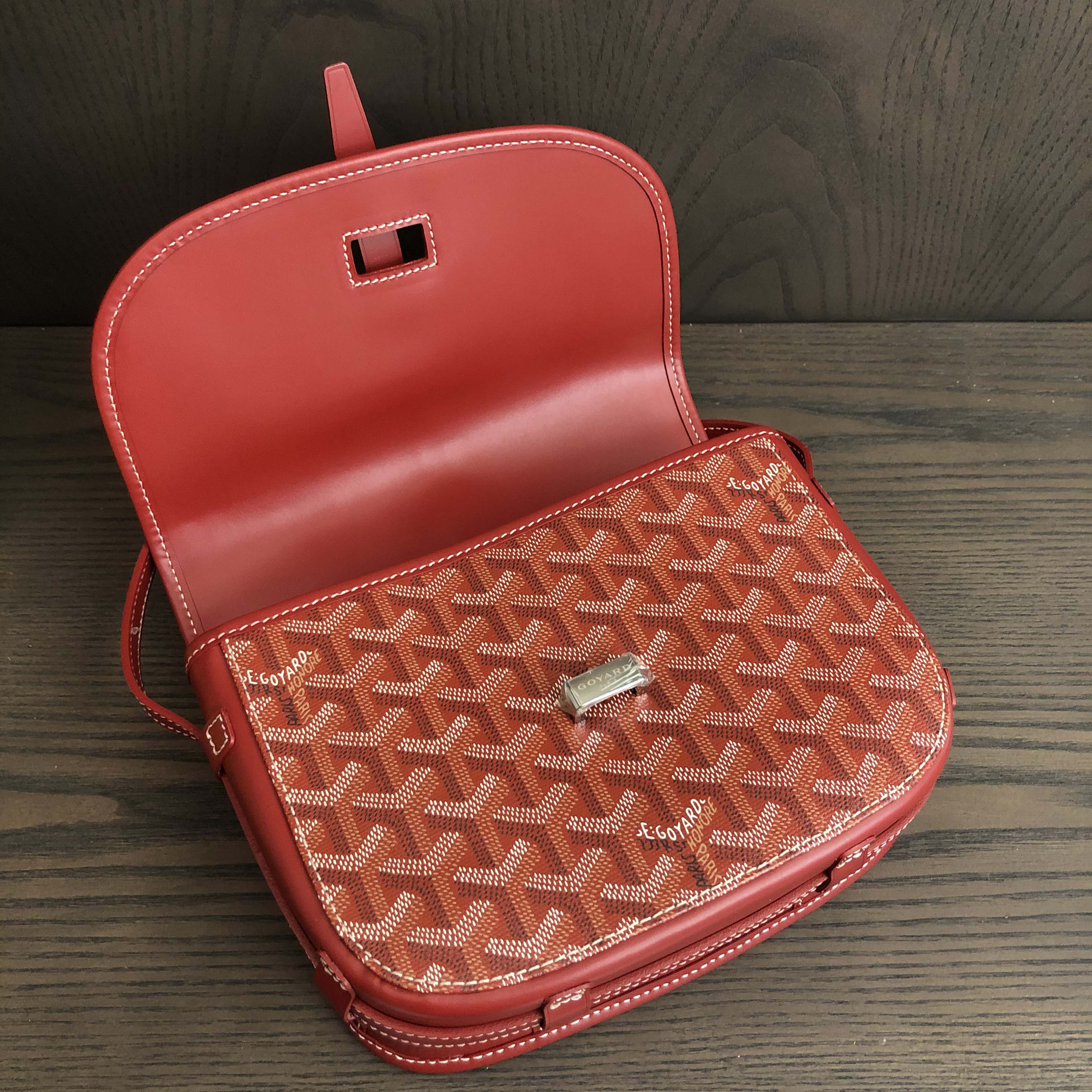 Goyard Belvedere PM Bag In Red(22-15-6.5cm) - DesignerGu