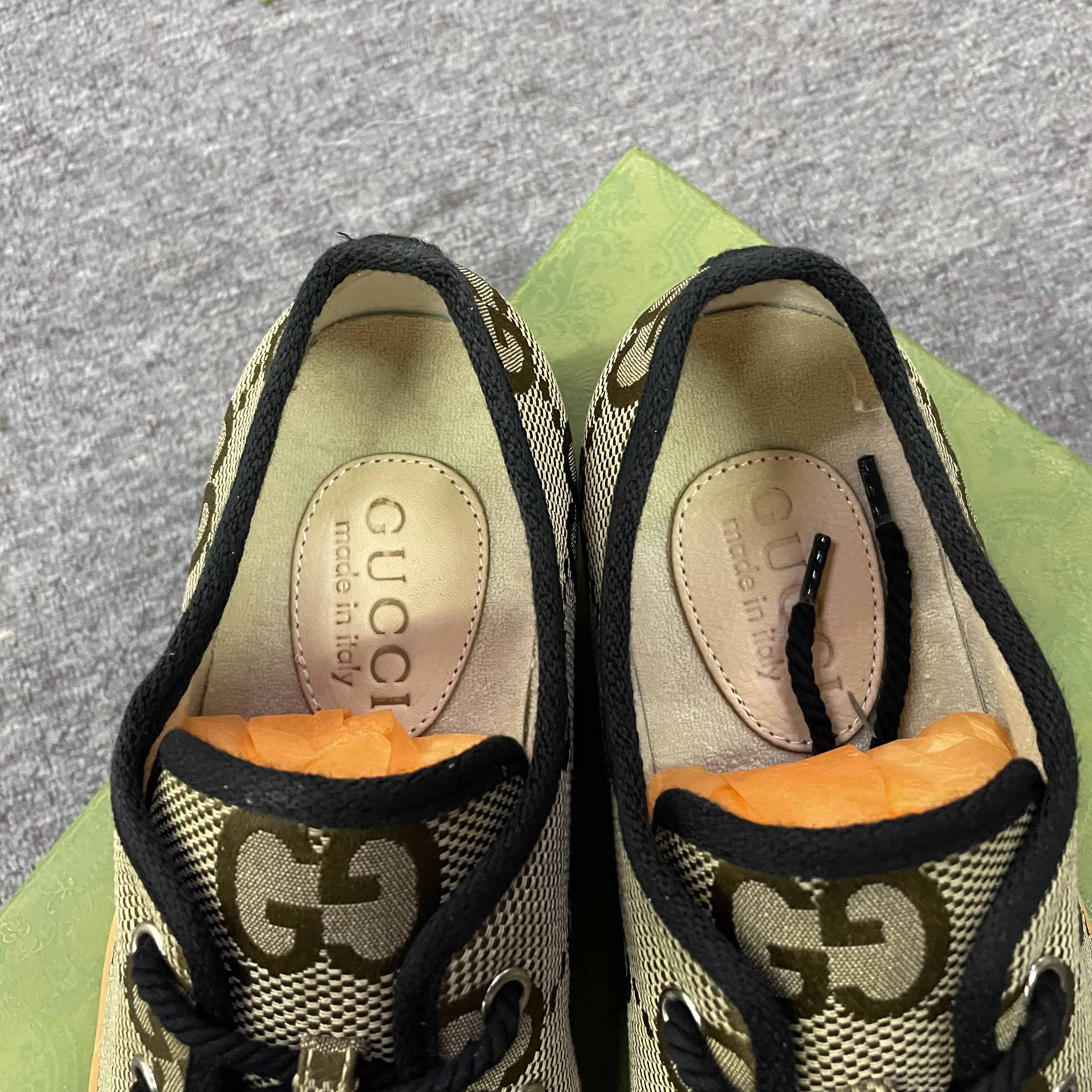 Gucci Men's Maxi GG Sneaker  - DesignerGu