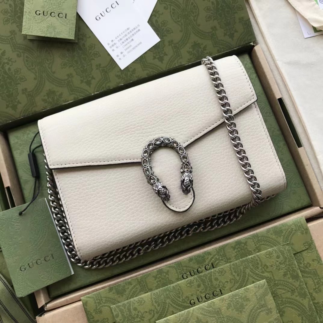 Gucci Dionysus Mini Leather Chain Bag(20-13.5-4CM) - DesignerGu