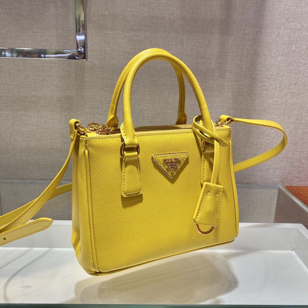 Prada Galleria Saffiano Leather Micro-Bag(20-14.5-9.5cm)   1BA906 - DesignerGu