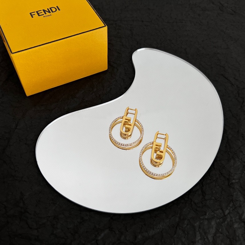 Fendi O’Lock Earrings - DesignerGu