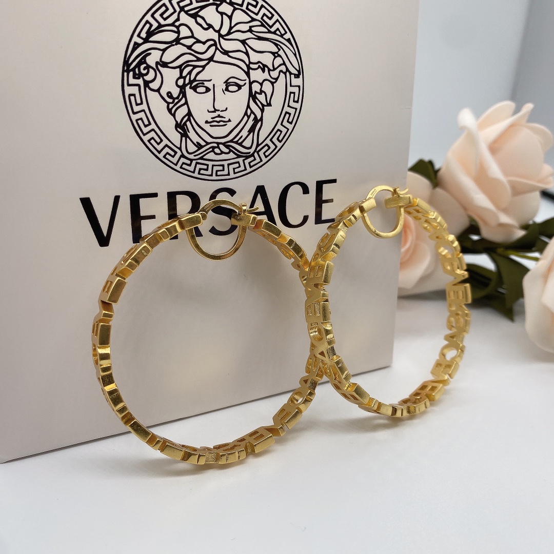 Versace Fendace Hoop Earrings - DesignerGu