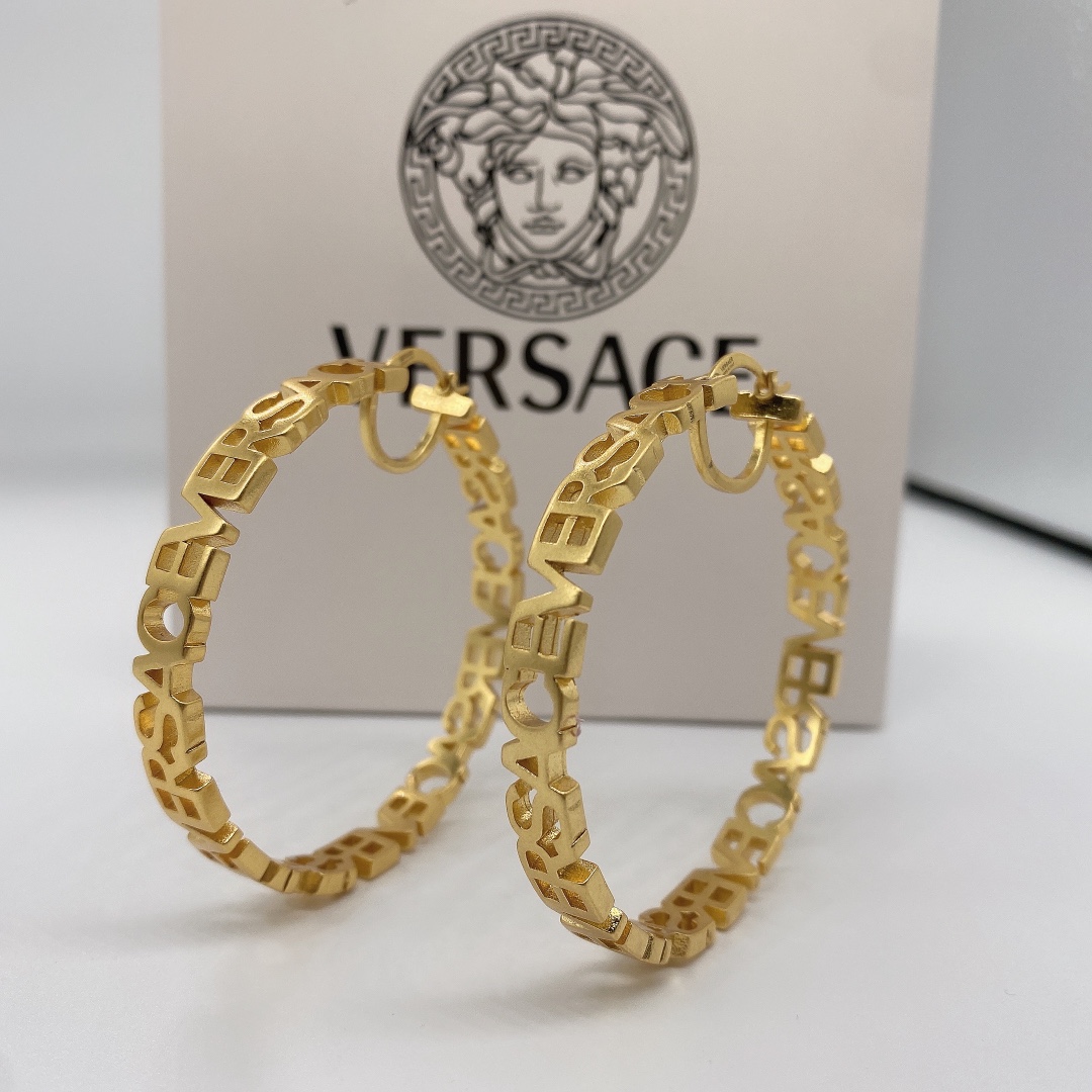 Versace Fendace Hoop Earrings - DesignerGu