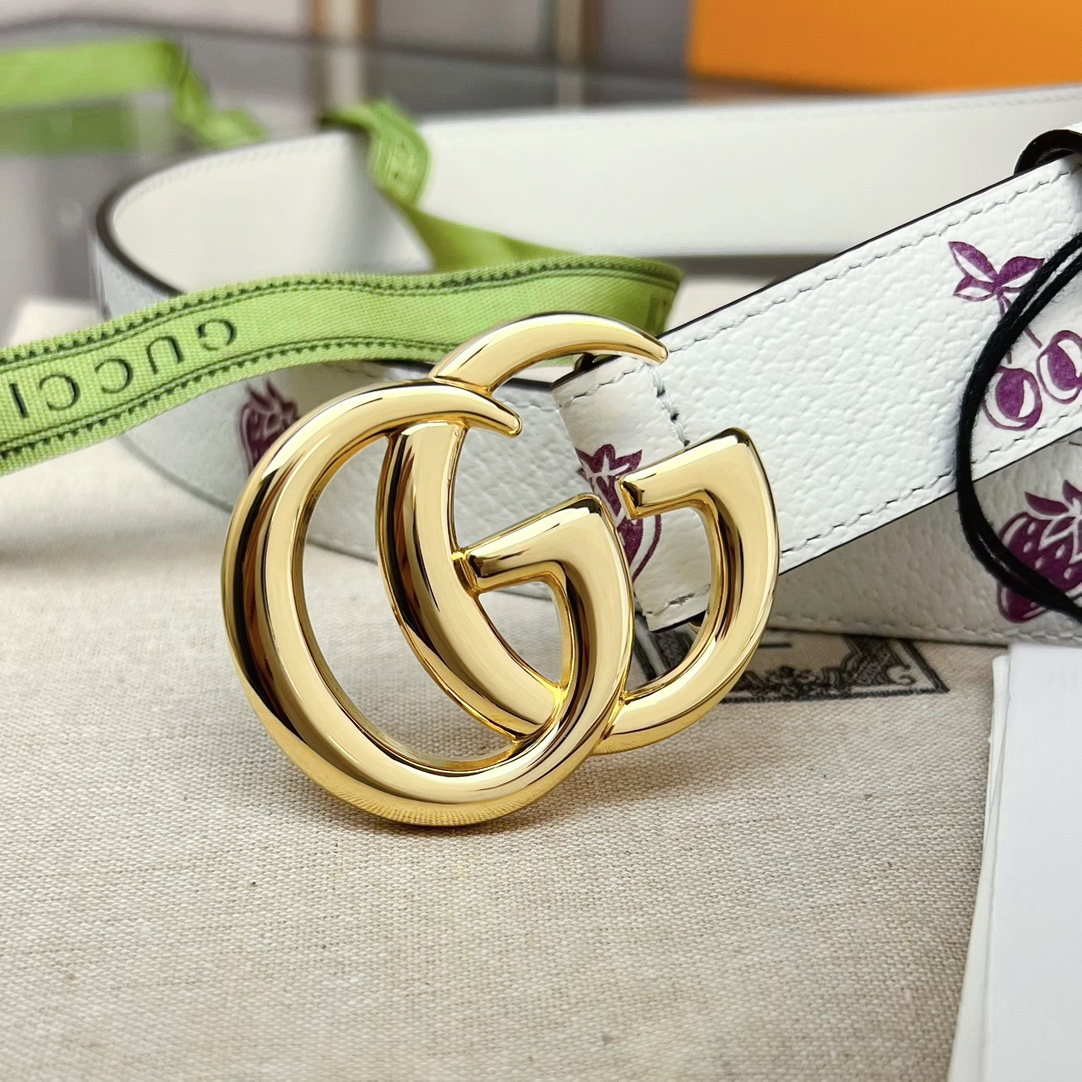 Gucci  GG Marmont Thin Belt - DesignerGu