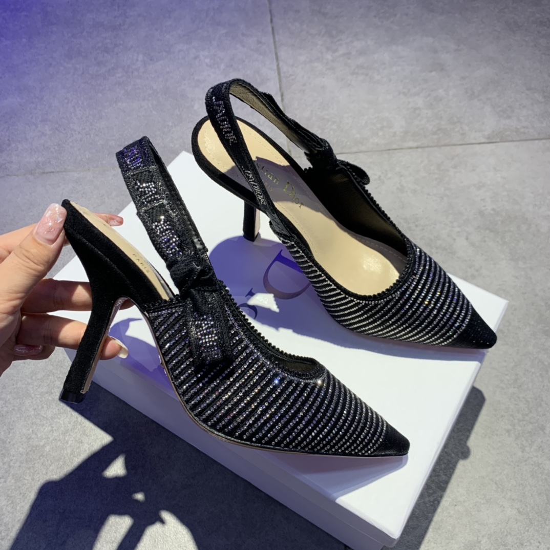 Dior J'Adior Slingback Pump With Heel Height Of 9.5cm - DesignerGu
