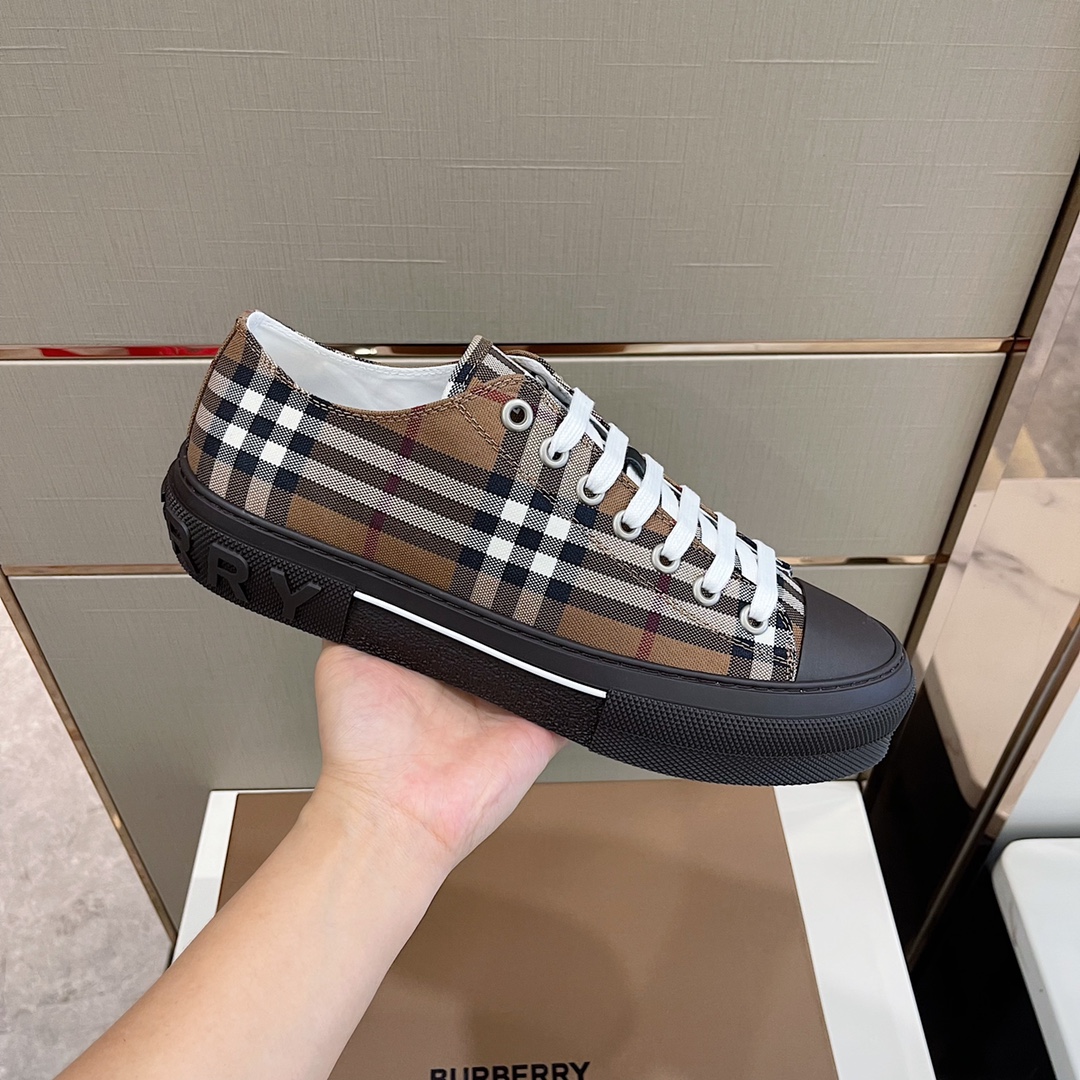 Burberry Vintage Check Cotton Sneakers - DesignerGu