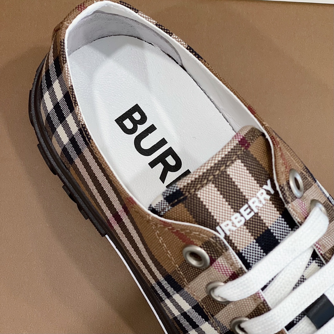 Burberry Vintage Check Cotton Sneakers - DesignerGu