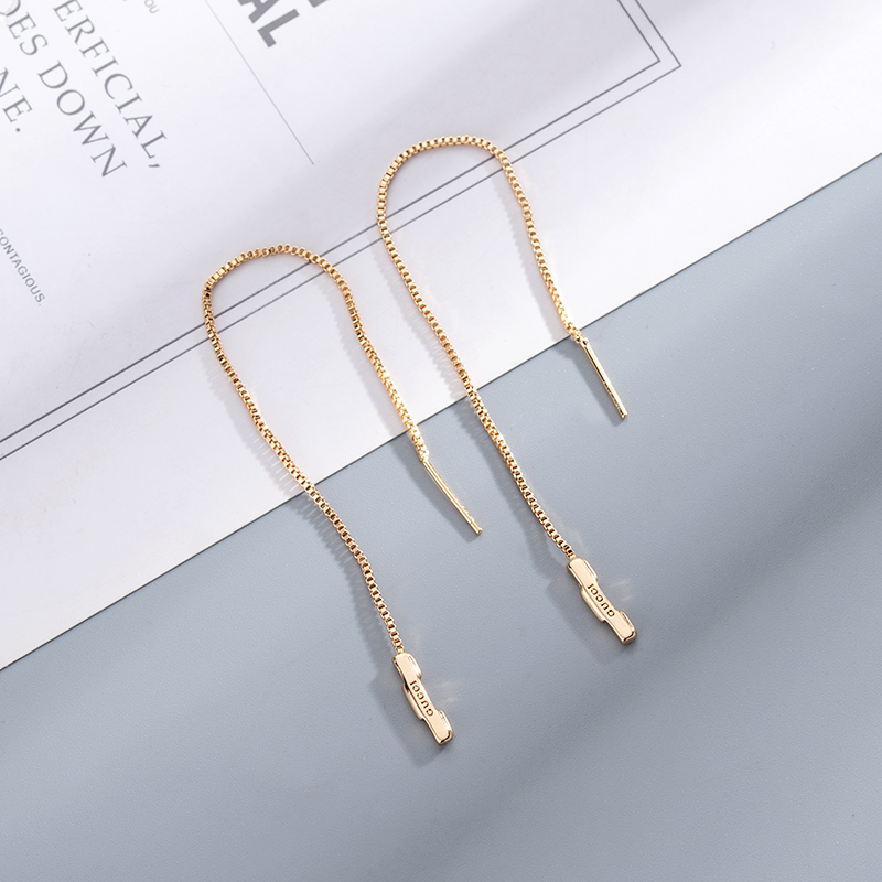 Gucci  Link To Love Chain Earrings With 'Gucci' Bar - DesignerGu