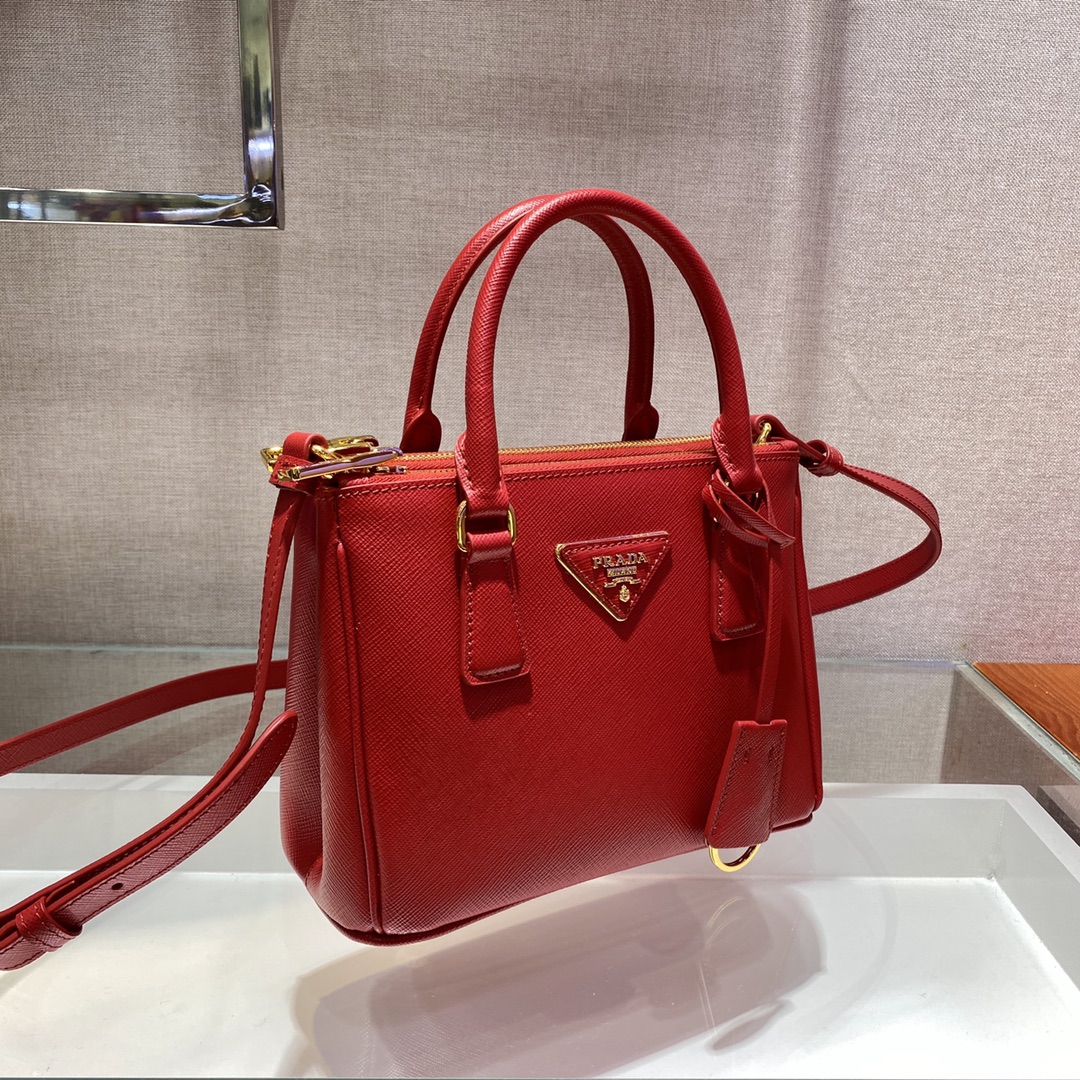 Prada Galleria Saffiano Leather Micro-Bag(20-14.5-9.5cm)   1BA906 - DesignerGu