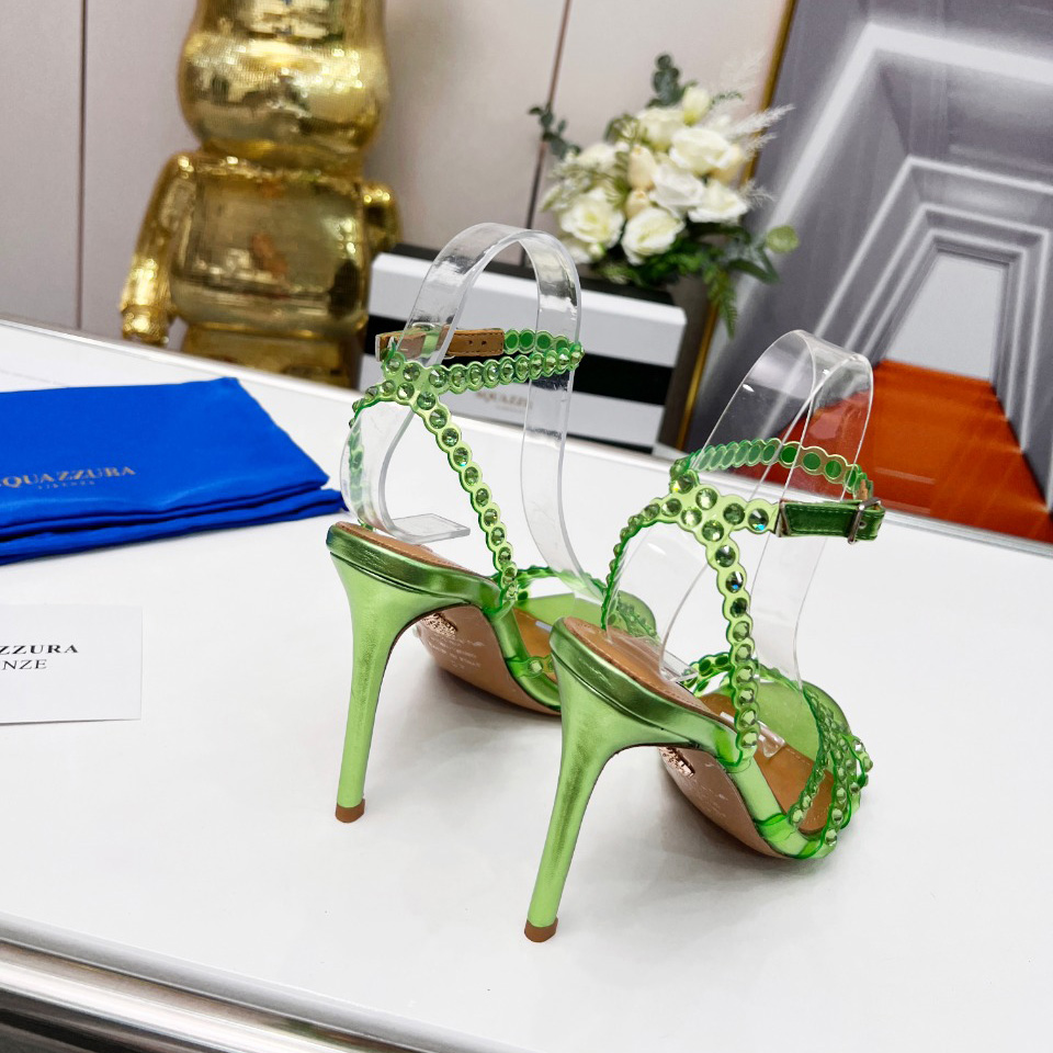 Aquazzura Tequila Plexi Sandal 105 - DesignerGu