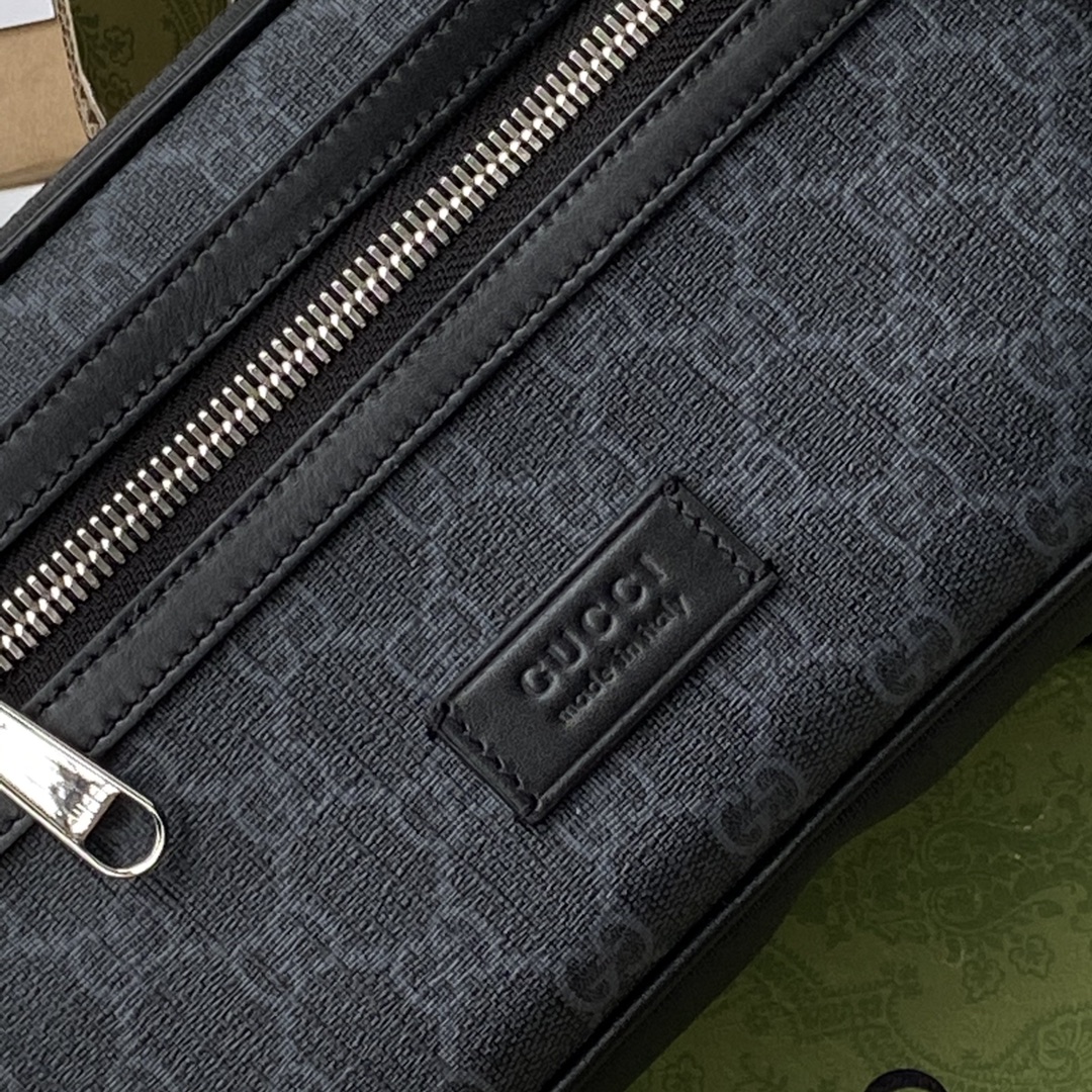 Gucci GG Black Belt Bag(24-14-5CM) - DesignerGu