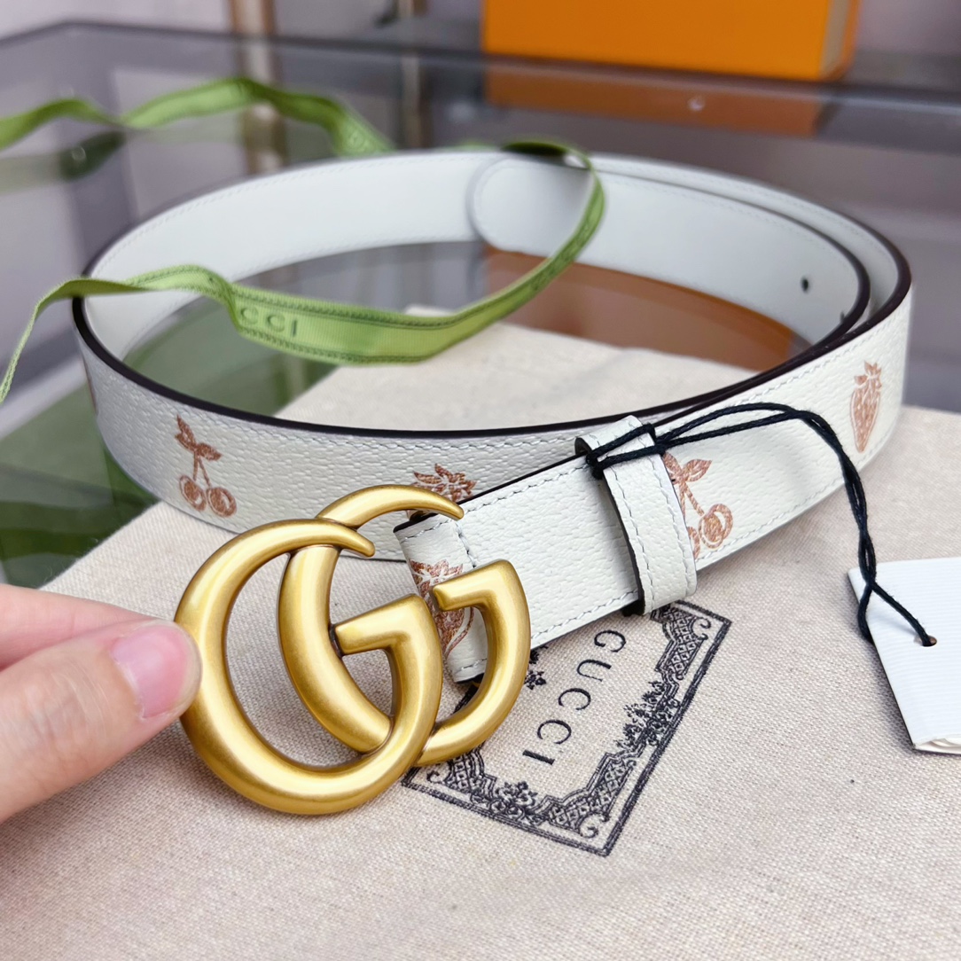 Gucci  GG Marmont Thin Belt - DesignerGu