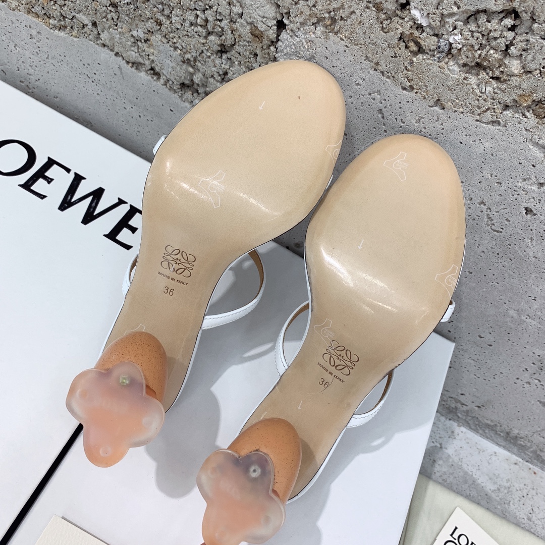 Loewe Broken Egg Sandal In Goatskin - DesignerGu