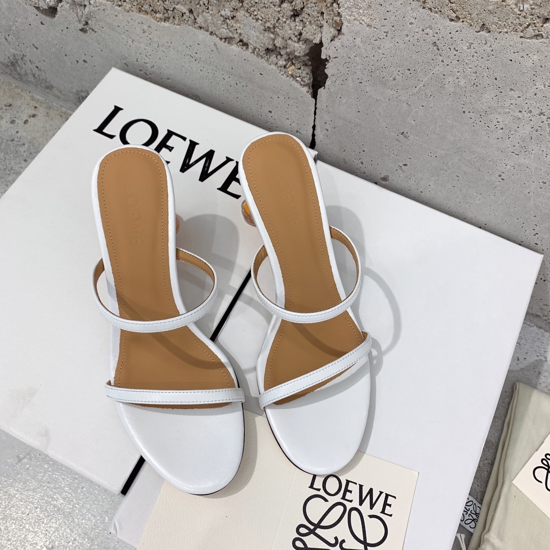 Loewe Broken Egg Sandal In Goatskin - DesignerGu