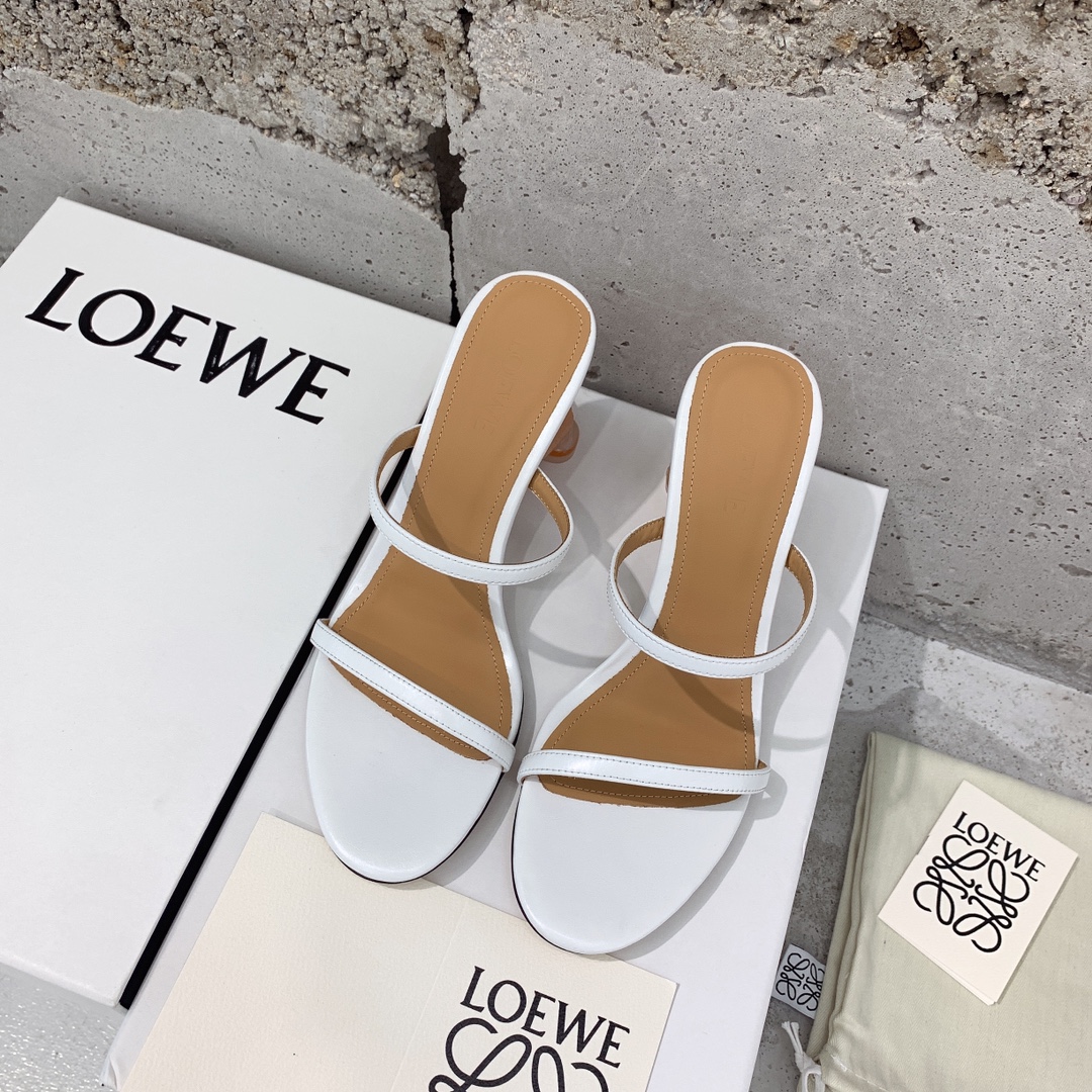 Loewe Broken Egg Sandal In Goatskin - DesignerGu