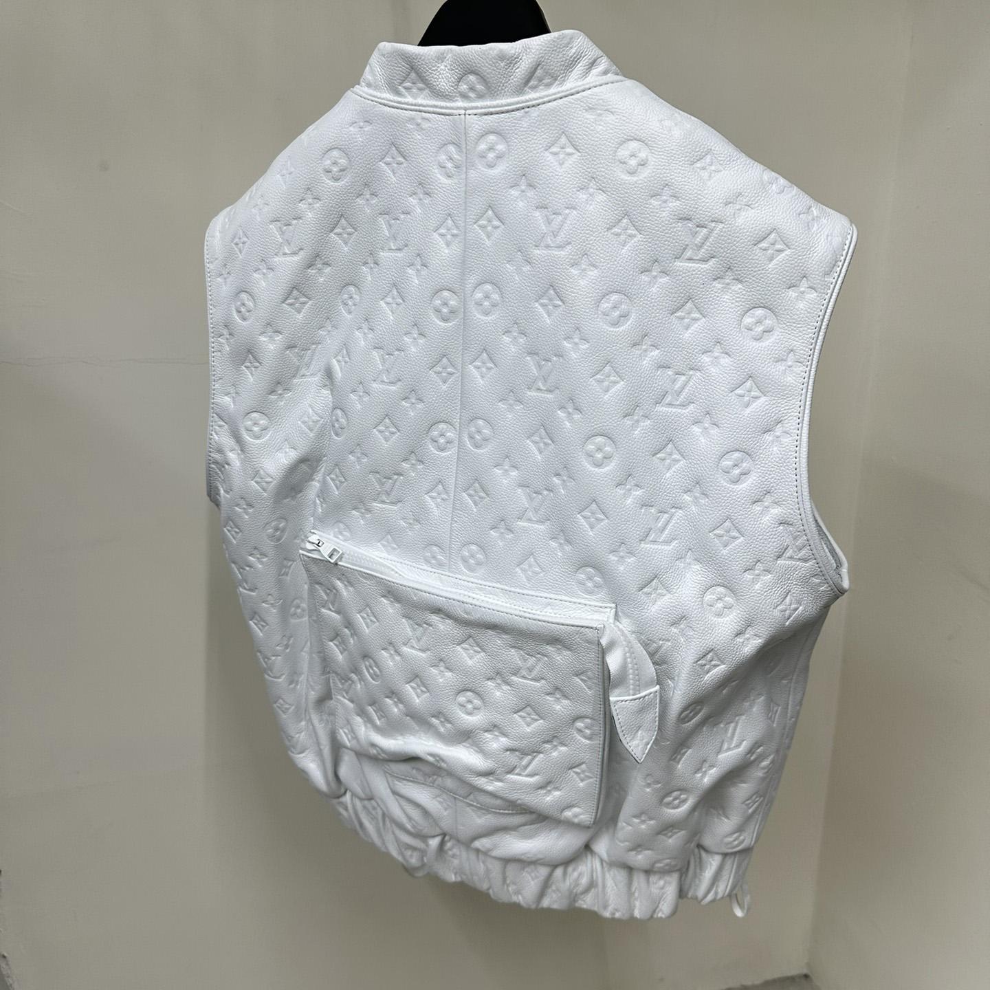 Louis Vuitton Black Monogram Leather Vest - DesignerGu