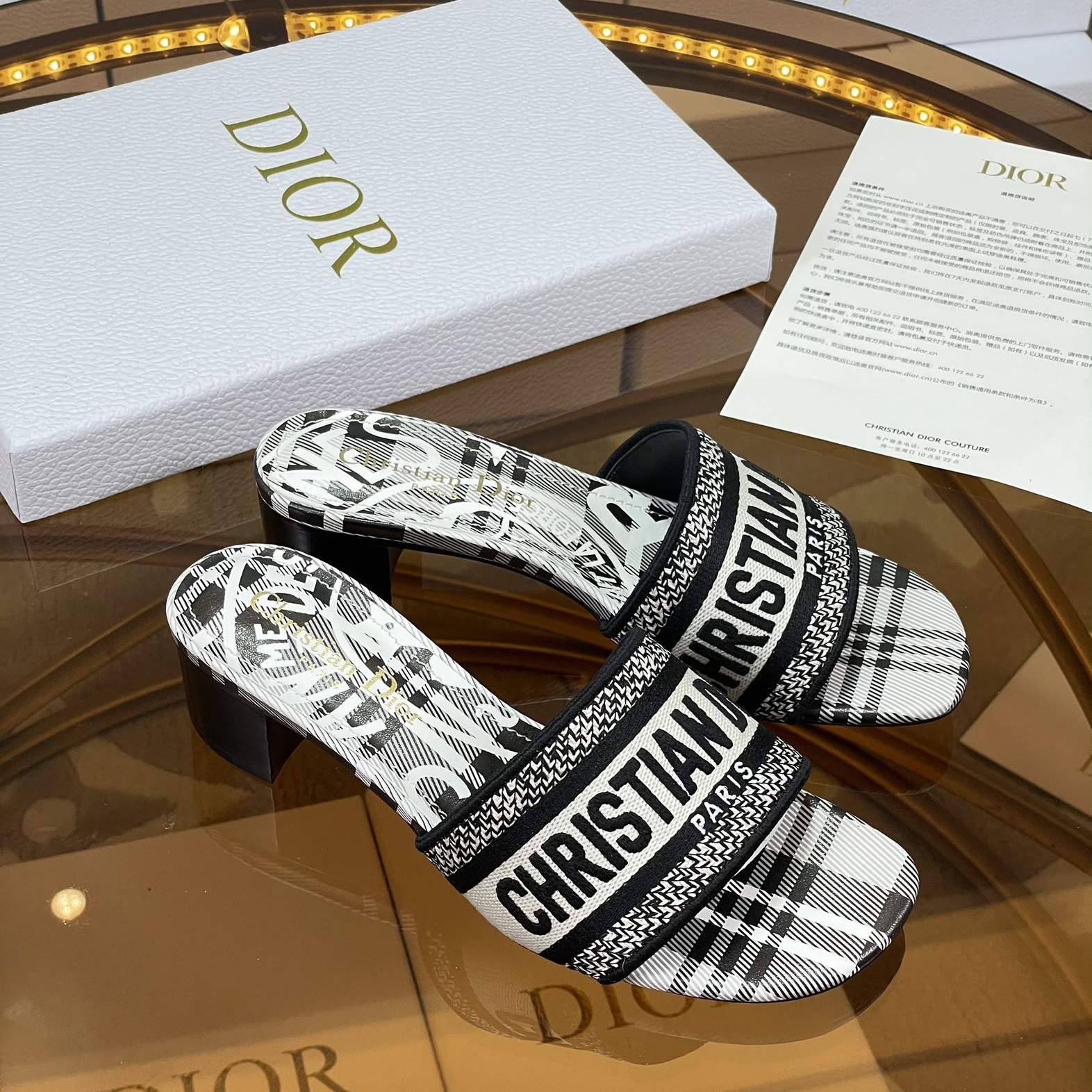 Dior Dway Heeled Slide - DesignerGu