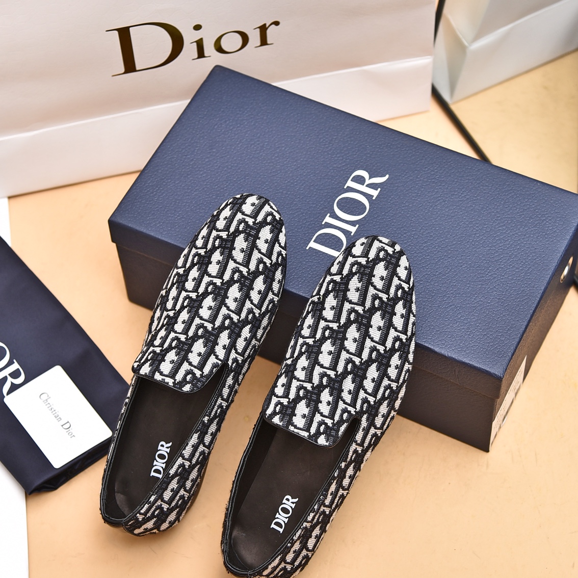 Dior Obique Jacquard Loafer - DesignerGu