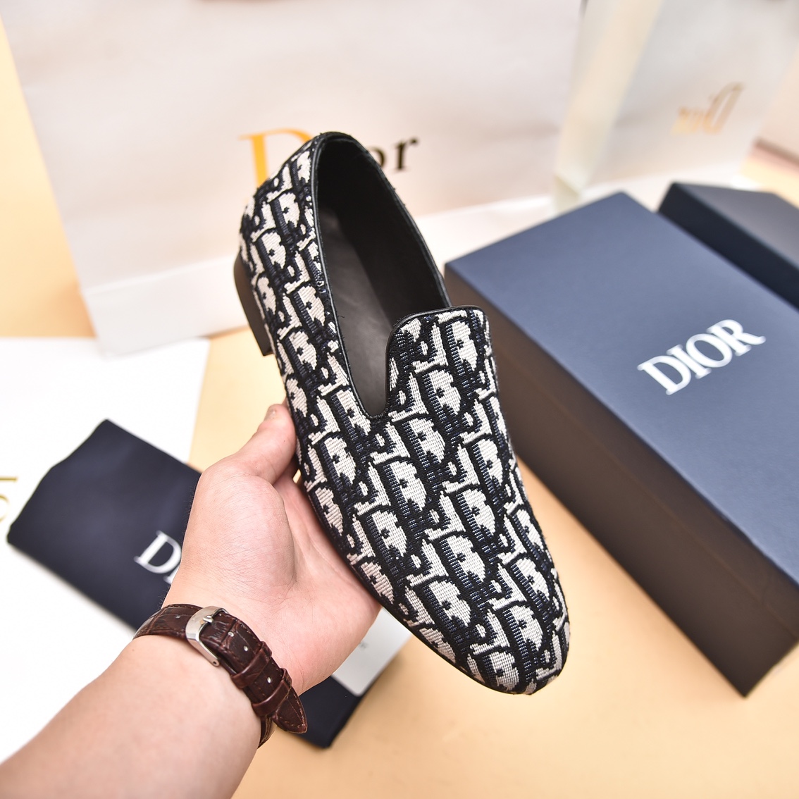 Dior Obique Jacquard Loafer - DesignerGu