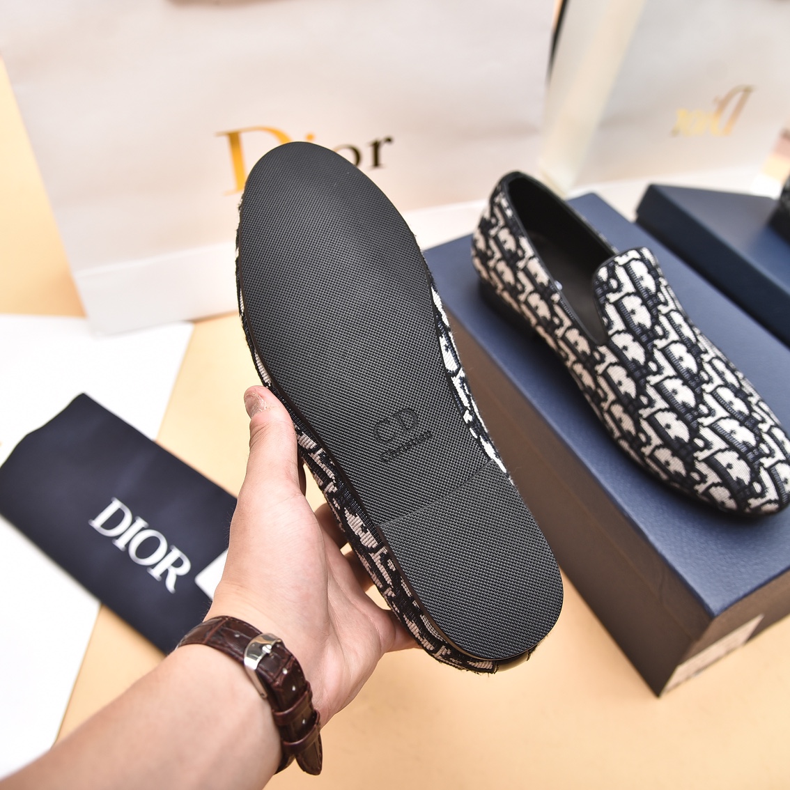 Dior Obique Jacquard Loafer - DesignerGu