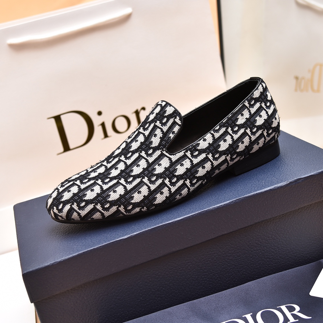 Dior Obique Jacquard Loafer - DesignerGu