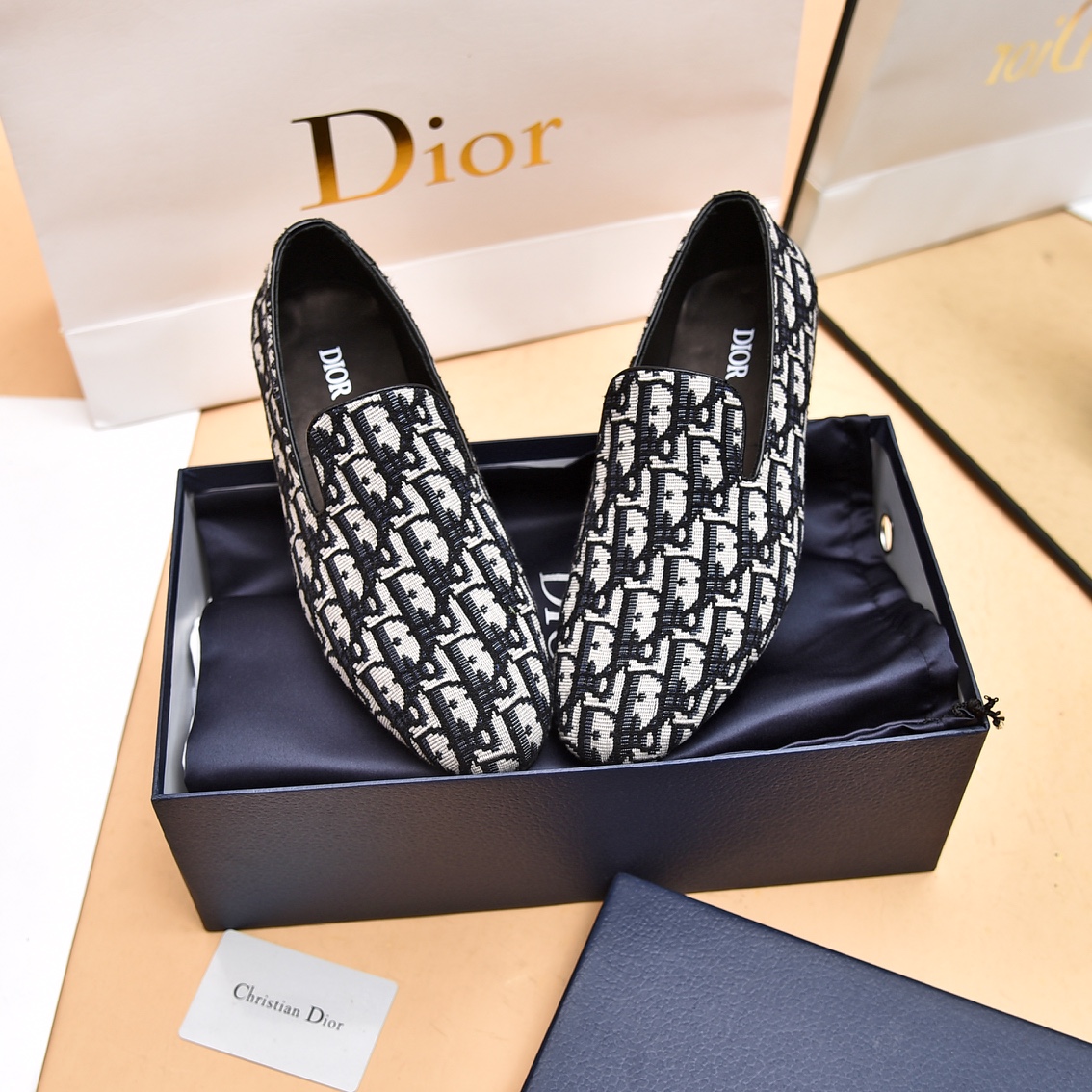 Dior Obique Jacquard Loafer - DesignerGu