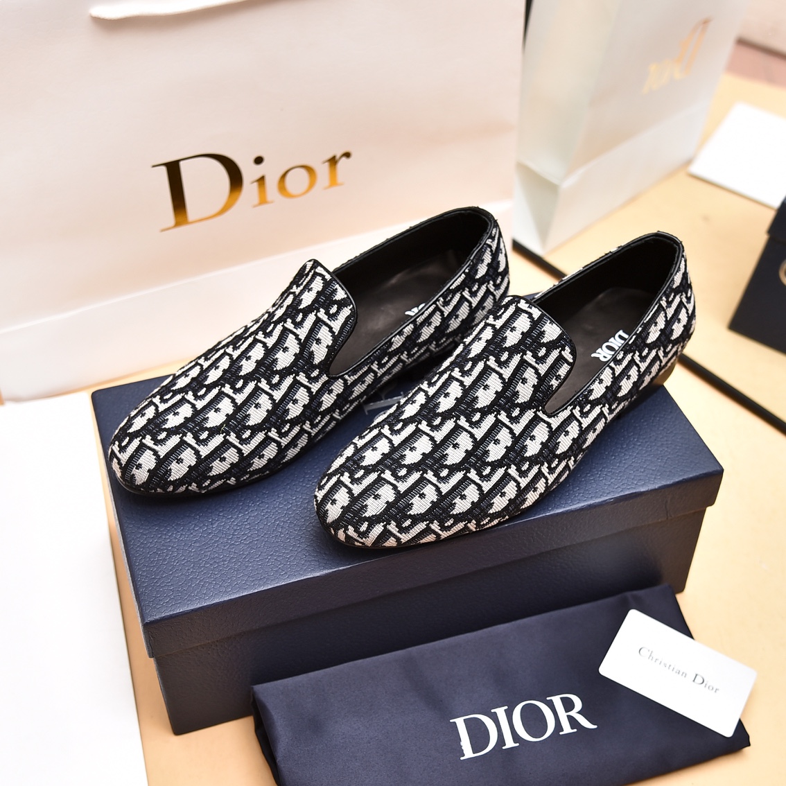 Dior Obique Jacquard Loafer - DesignerGu