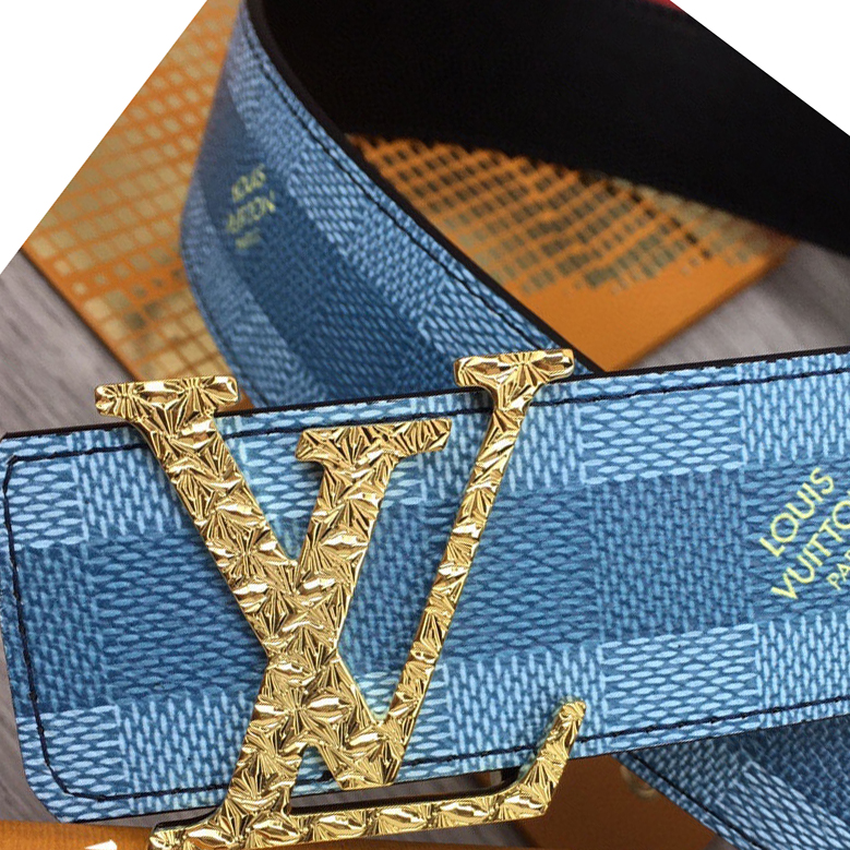 Louis Vuitton LV Initiales Damier Stripes 40mm Reversible Belt  - DesignerGu