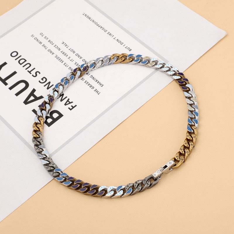Louis Vuitton LV Chain Links Necklace MP2773  50cm    - DesignerGu