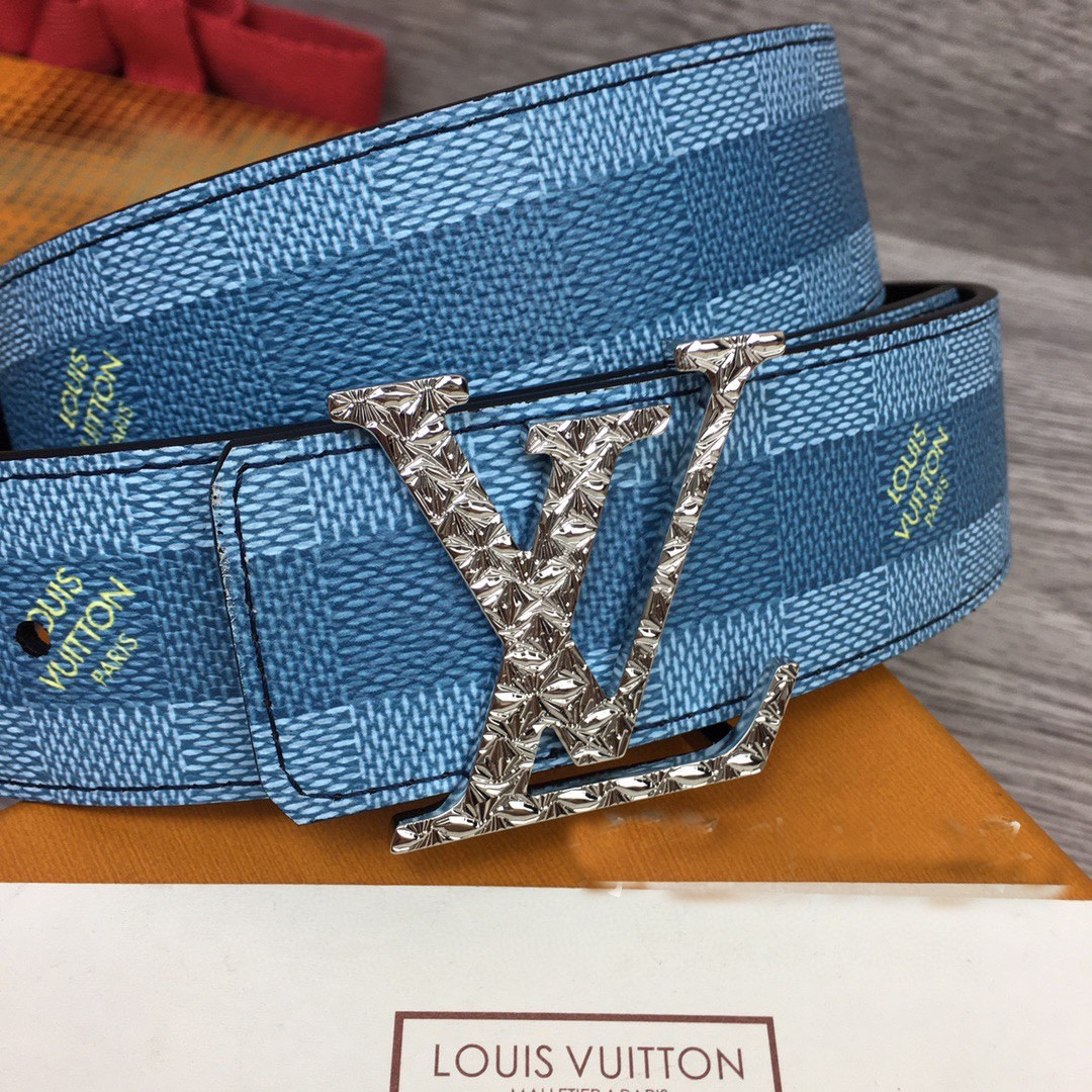 Louis Vuitton LV Initiales Damier Stripes 40mm Reversible Belt  - DesignerGu