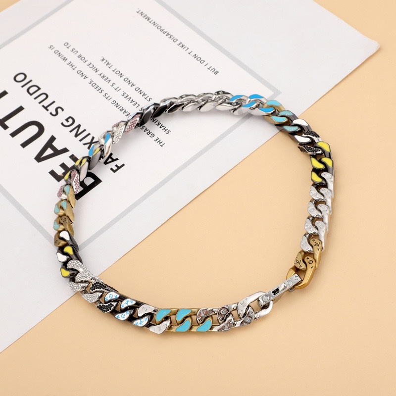 Louis Vuitton LV Chain Links Necklace MP3065    50cm    - DesignerGu