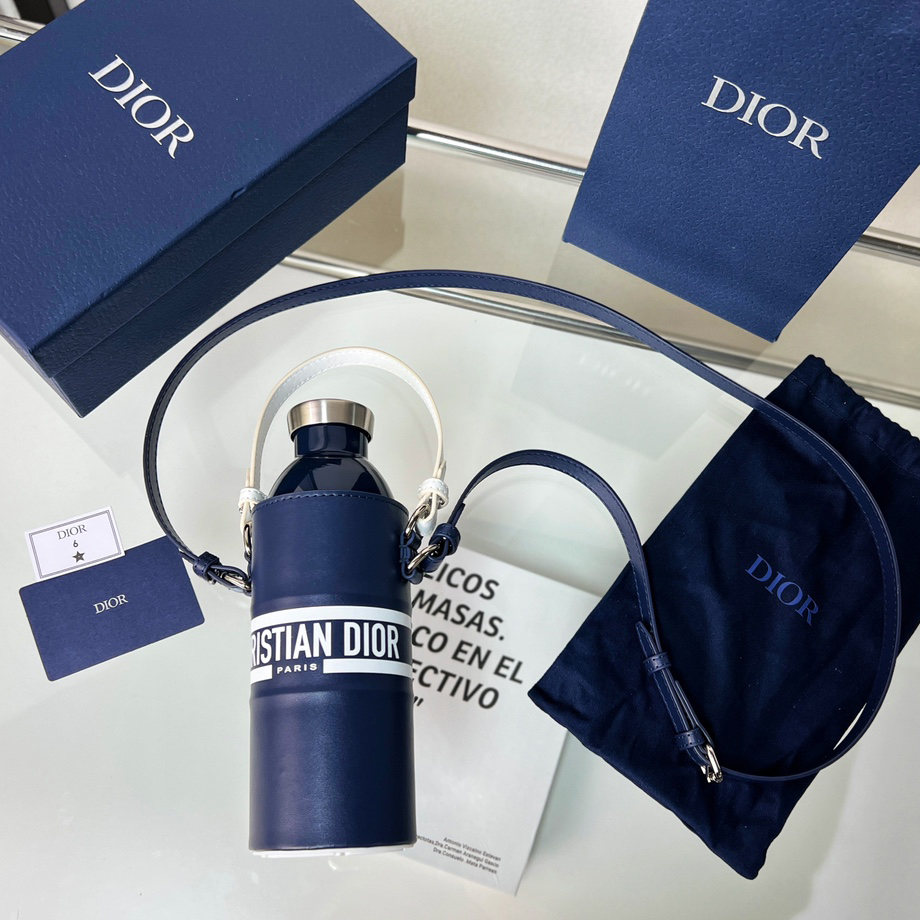 Dior Vibe Bottle Holder Blue Calfskin - DesignerGu