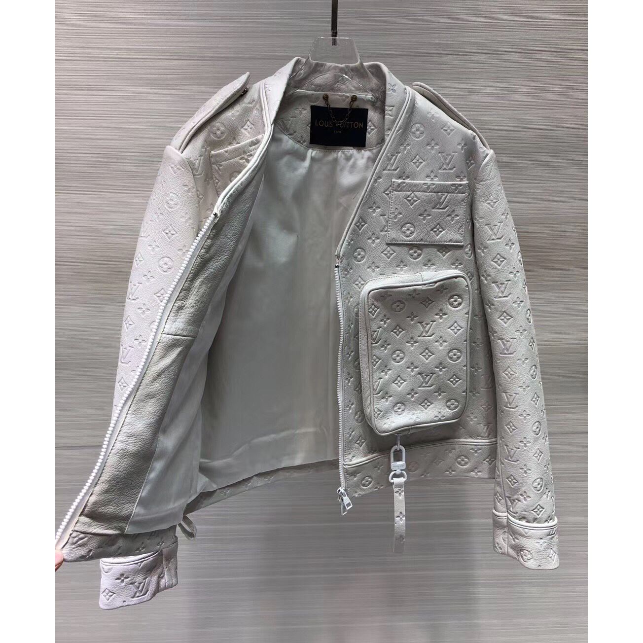 Louis Vuitton Monogram Embossed Utility Jacket - DesignerGu